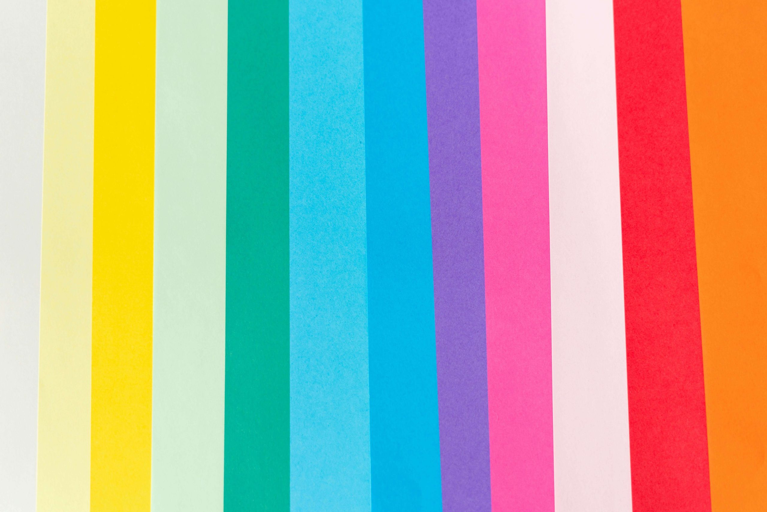 A spectrum of colourful swatches